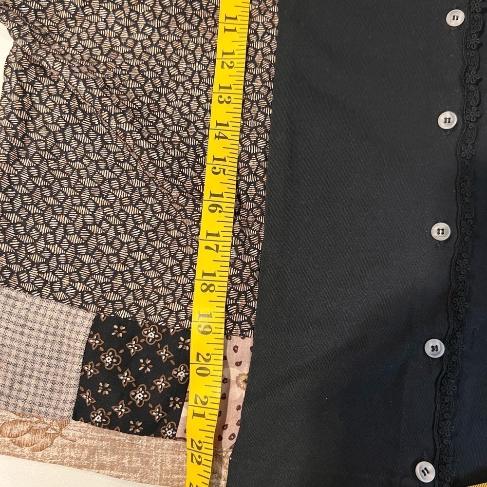 Staley Greyzinger Patchwork Button Dolman Sleeves… - image 10